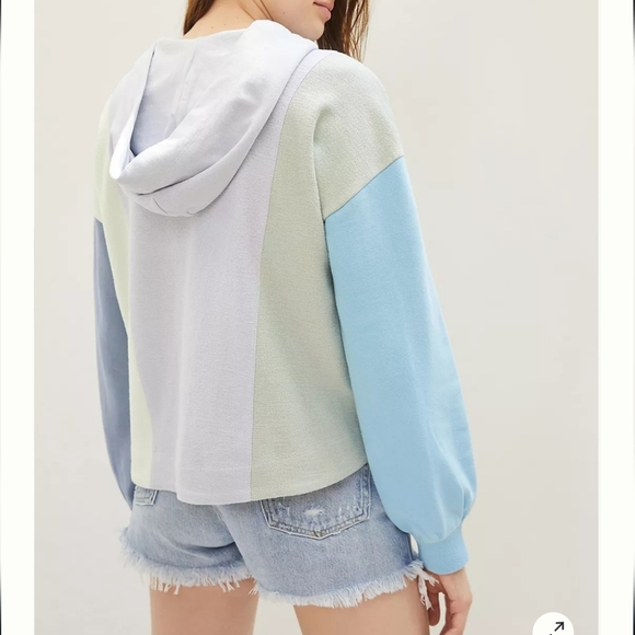 Maeve Colorblocked Zip-Up Hoddie - Picture 9 of 10
